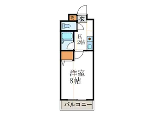 サンリーベ衣笠【3階】の間取り