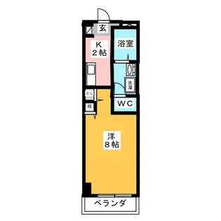 コスモ【5階】の間取り