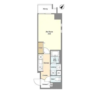 Qu4ttro Arca 九段(クアトロアルカ九段)【4階】の間取り