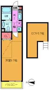 ラピュタ【2階】の間取り