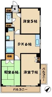 シャトルブラウンA【2階】の間取り