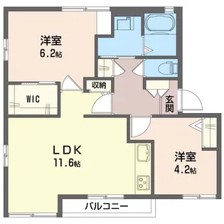 シャトル富士見台【2階】の間取り