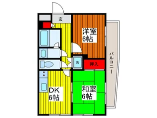サミタス上青木【1階】の間取り
