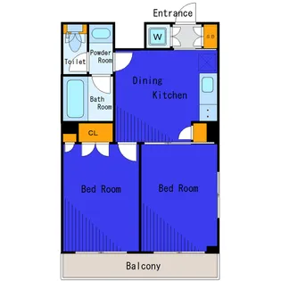 東京都大田区東六郷3【マンション】の間取り
