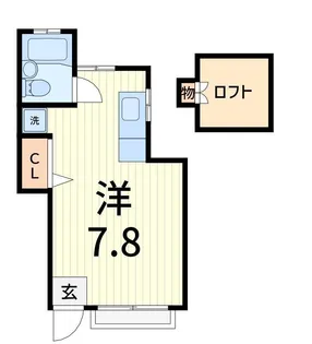 テラス・ブルー・リバー【1階】の間取り