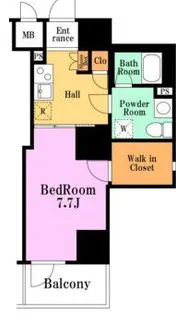 ランドステージ両国【6階】の間取り