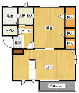 ユーガイア I【1階】の間取り