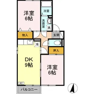グリーンハイツ【2階】の間取り