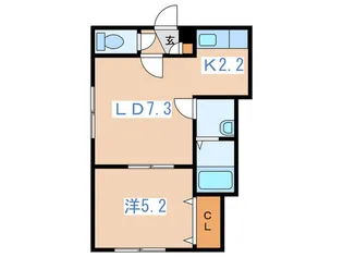 REN SPACE 美園【3階】の間取り