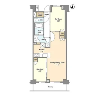 BLESS中野弥生町【2階】の間取り