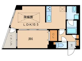 ゾンタ-ク【3階】の間取り
