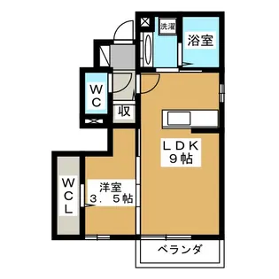 クレール・リン B棟【1階】の間取り