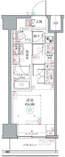 クレヴィスタ横浜関内II【3階】の間取り
