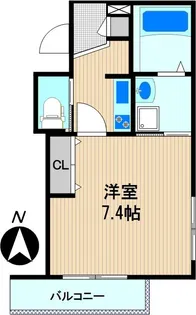 VIE ORNER川崎【2階】の間取り
