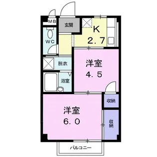 御殿山アベニュー【1階】の間取り