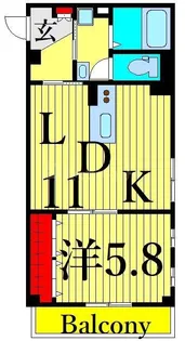 グレイスコート寿宝【2階】の間取り