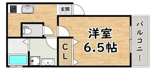 シナジーコート十三東【3階】の間取り