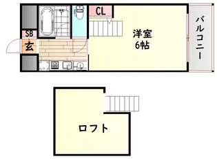 エステムコート大阪城前OBPリバーフロント【4階】の間取り