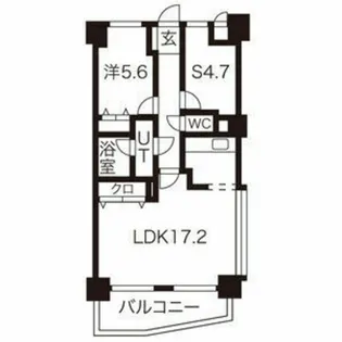 グリーンハイツ庄内通【12階】の間取り