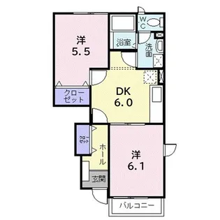 セレッソB【1階】の間取り