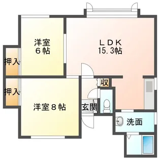 アイビーみその【2階】の間取り