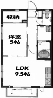 サザンハイツL【1階】の間取り