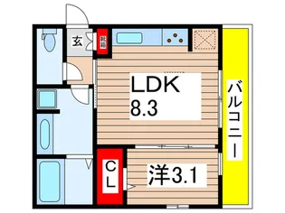 MK ONE【3階】の間取り