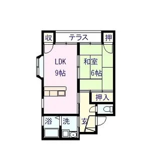 カクイハイツ【1階】の間取り