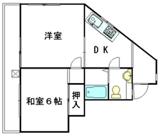 倭ハイツ【2階】の間取り