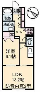 メゾン・カンフリエ井口【1階】の間取り