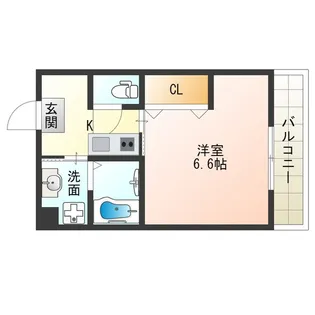 ヴィラナリー西九条【3階】の間取り