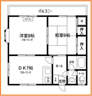 セゾンあざみ野【1階】の間取り