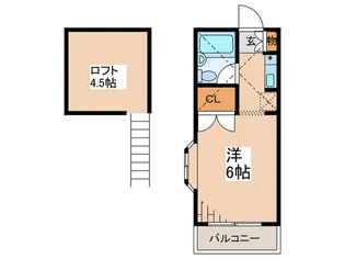 クレスト【3階】の間取り