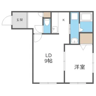 AKT月寒中央【1階】の間取り