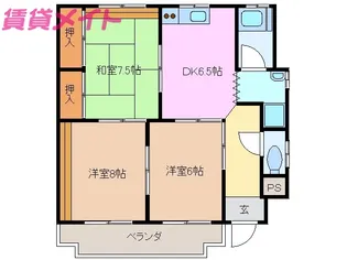 メゾン末広【3階】の間取り