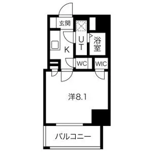 ファステート神戸ティアモ【8階】の間取り