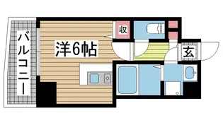 ラナップスクエア神戸県庁前【8階】の間取り