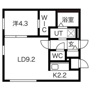 ブルーイング二十四軒【2階】の間取り