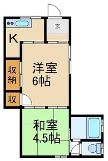 金田文化(南中振2)【1階】の間取り