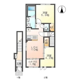 パデシオンII【2階】の間取り