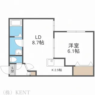 カーサフェリス発寒【3階】の間取り