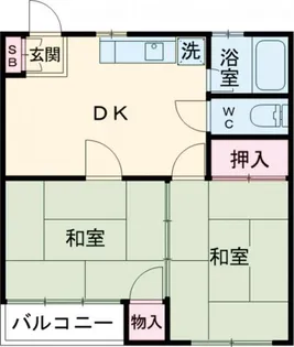 ファミーユ落合【2階】の間取り