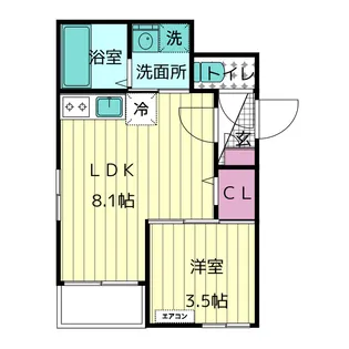 Y`s Maison 新守山【1階】の間取り