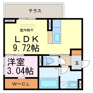 エスペランサ旭 B棟【1階】の間取り