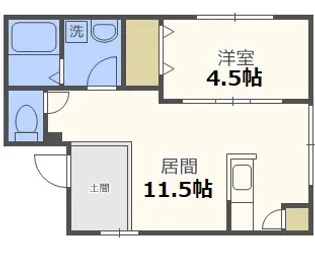 アトリア月寒【1階】の間取り