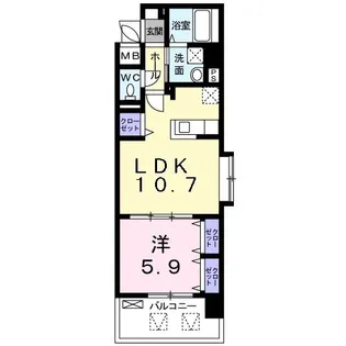 グレンドーラ【4階】の間取り