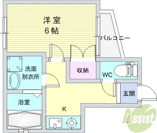 荒田ハウス【1階】の間取り