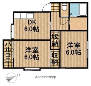 アビタシオン【1階】の間取り