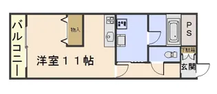 コートシオン【3階】の間取り