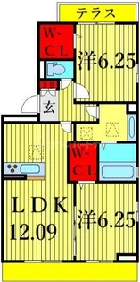 グレイスB棟【3階】の間取り